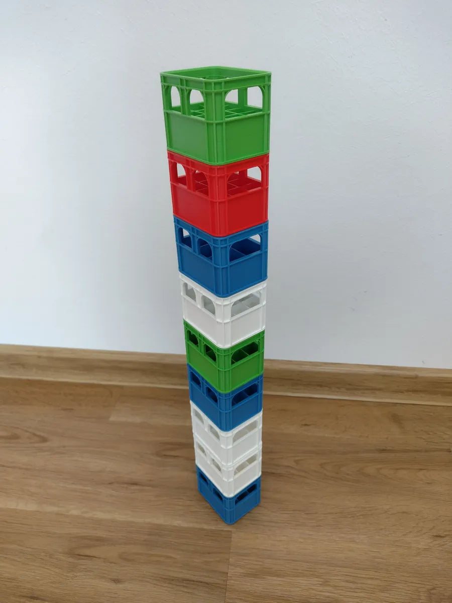 Stackable AA Battery Storage Crate | 12 Battery Organizer