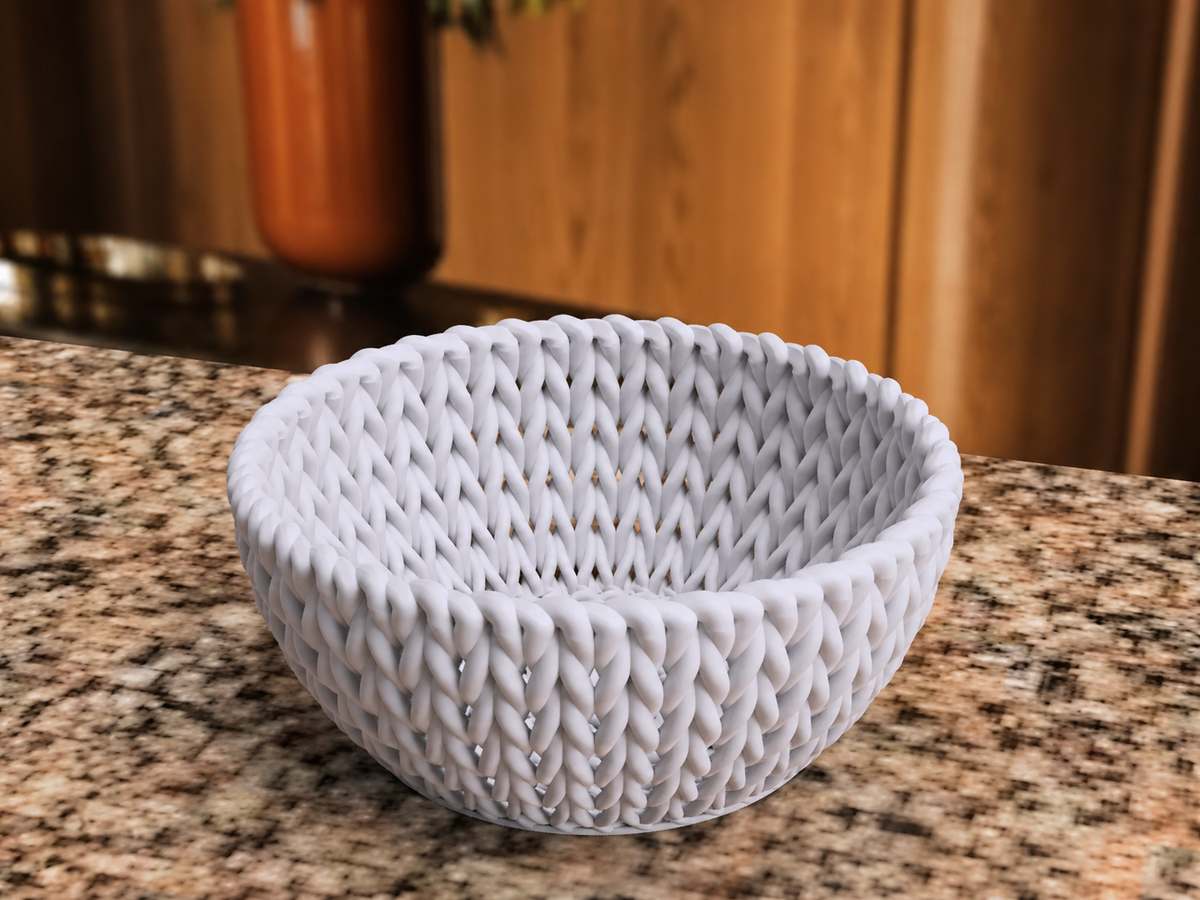 3D Printed Knitted-Texture Bowl