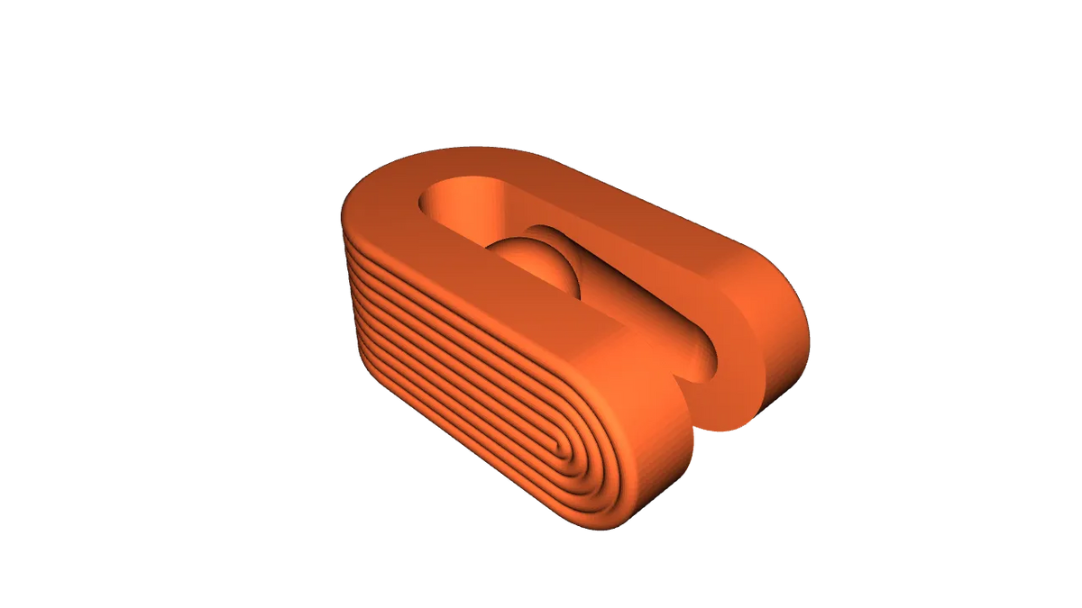 3D printed ball pinch towel hook 3D render showing ball mechanism