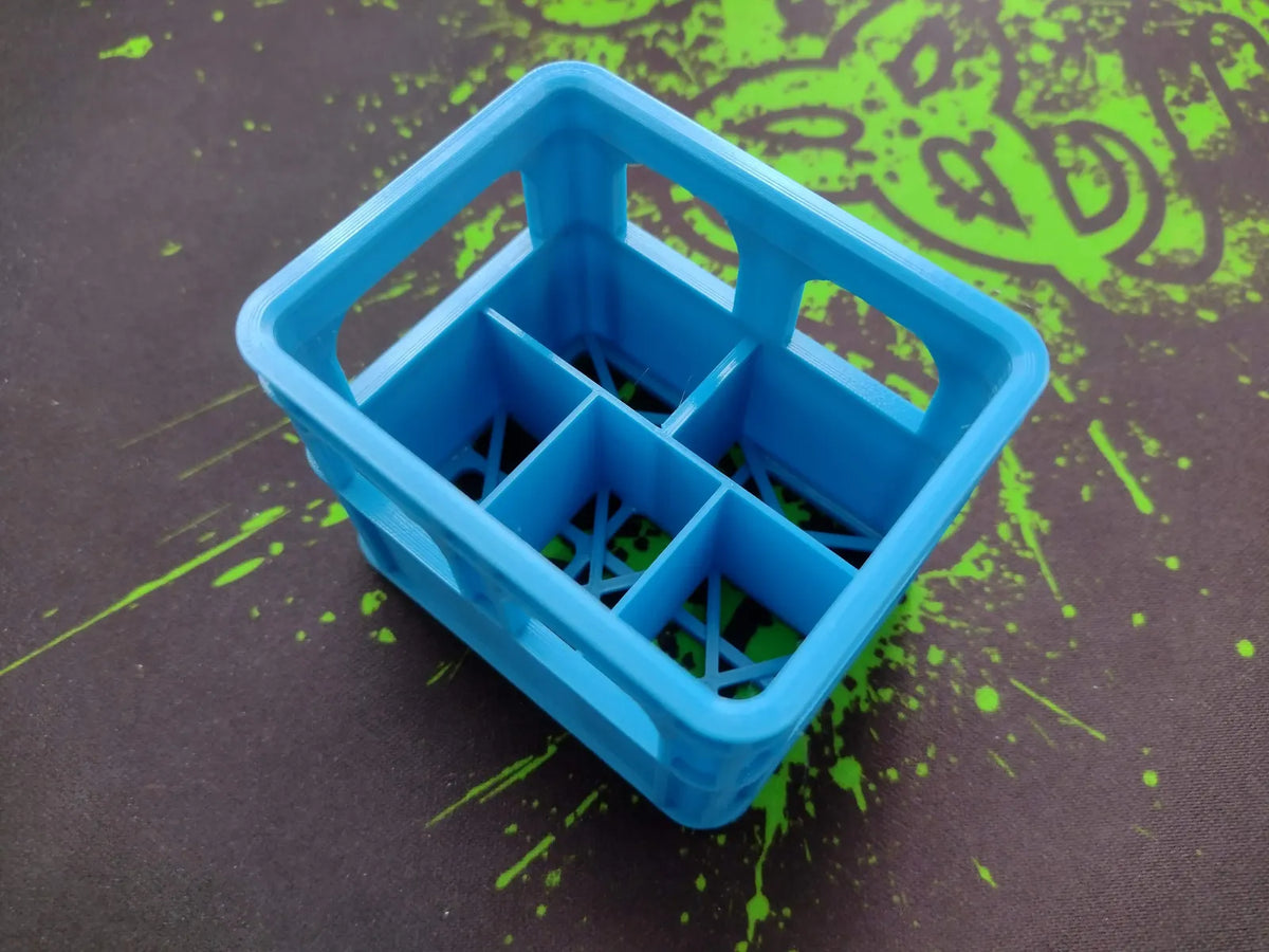 Stackable AA Battery Storage Crate | 12 Battery Organizer