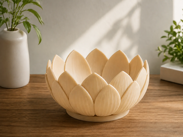 3D Printed Lotus Bloom Bowl