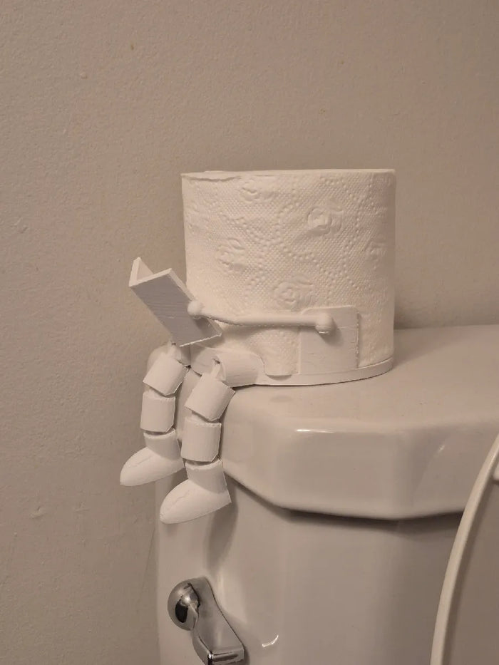 3D Printed Sitting Figure Toilet Paper Roll Holder